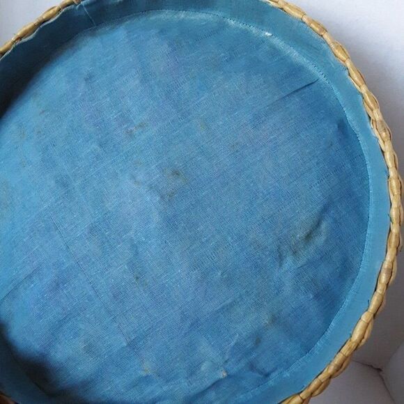 Vintage 70's Straw Floral Hats/ Tote Bag - Picture 3 of 12